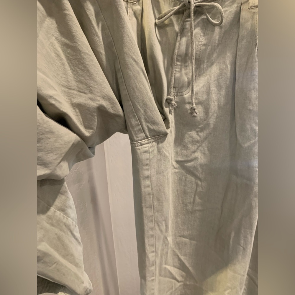Free People Julien Wide Leg Chino Trousers size Large - Picture 12 of 14